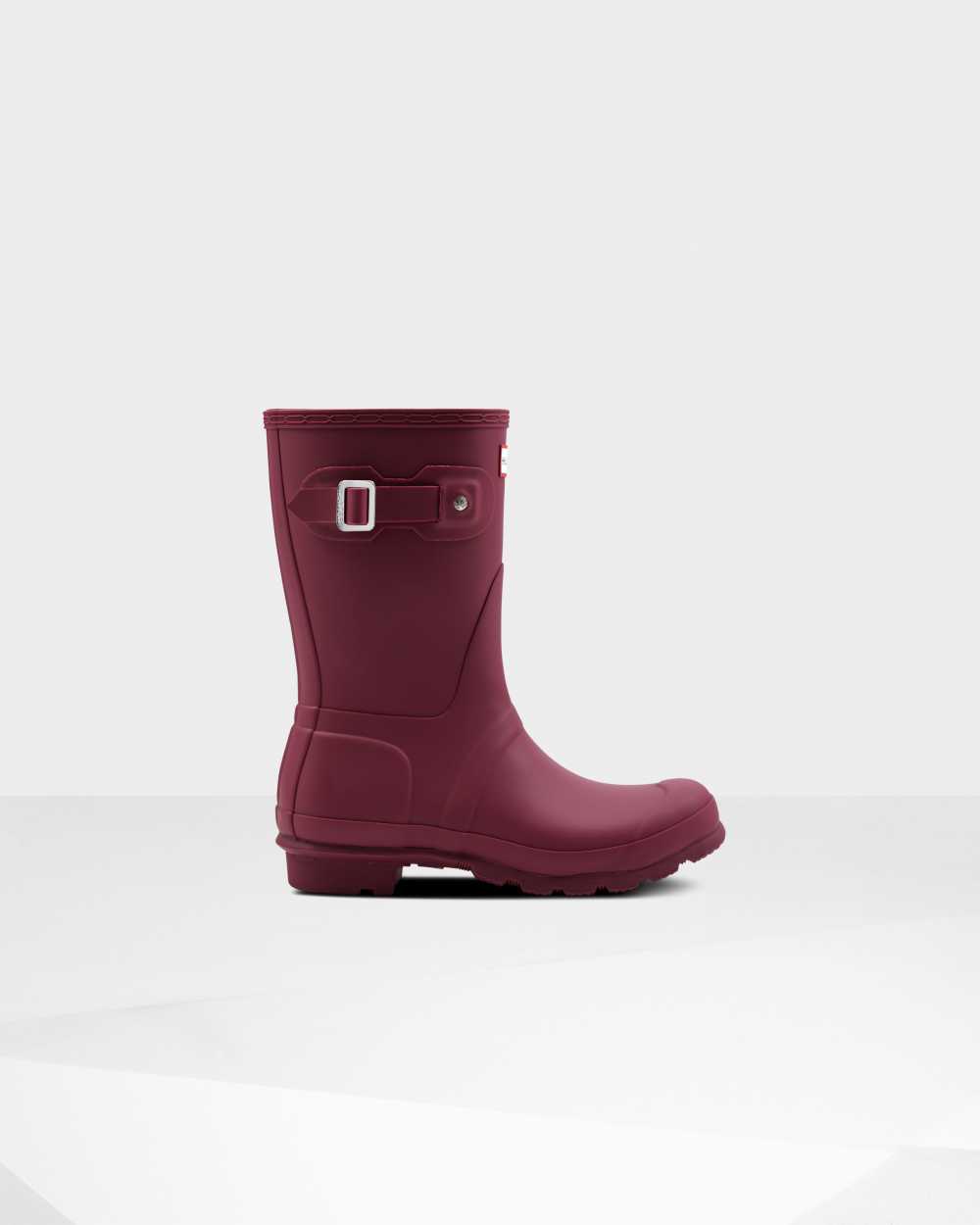 Botas De Agua Mujer - Hunter Original Short Mid-Calf Burdeos/Rojas - HUETLD-162 - Burdeos/Rojas